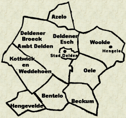 Marke indeling Ambt en Stad Delden
